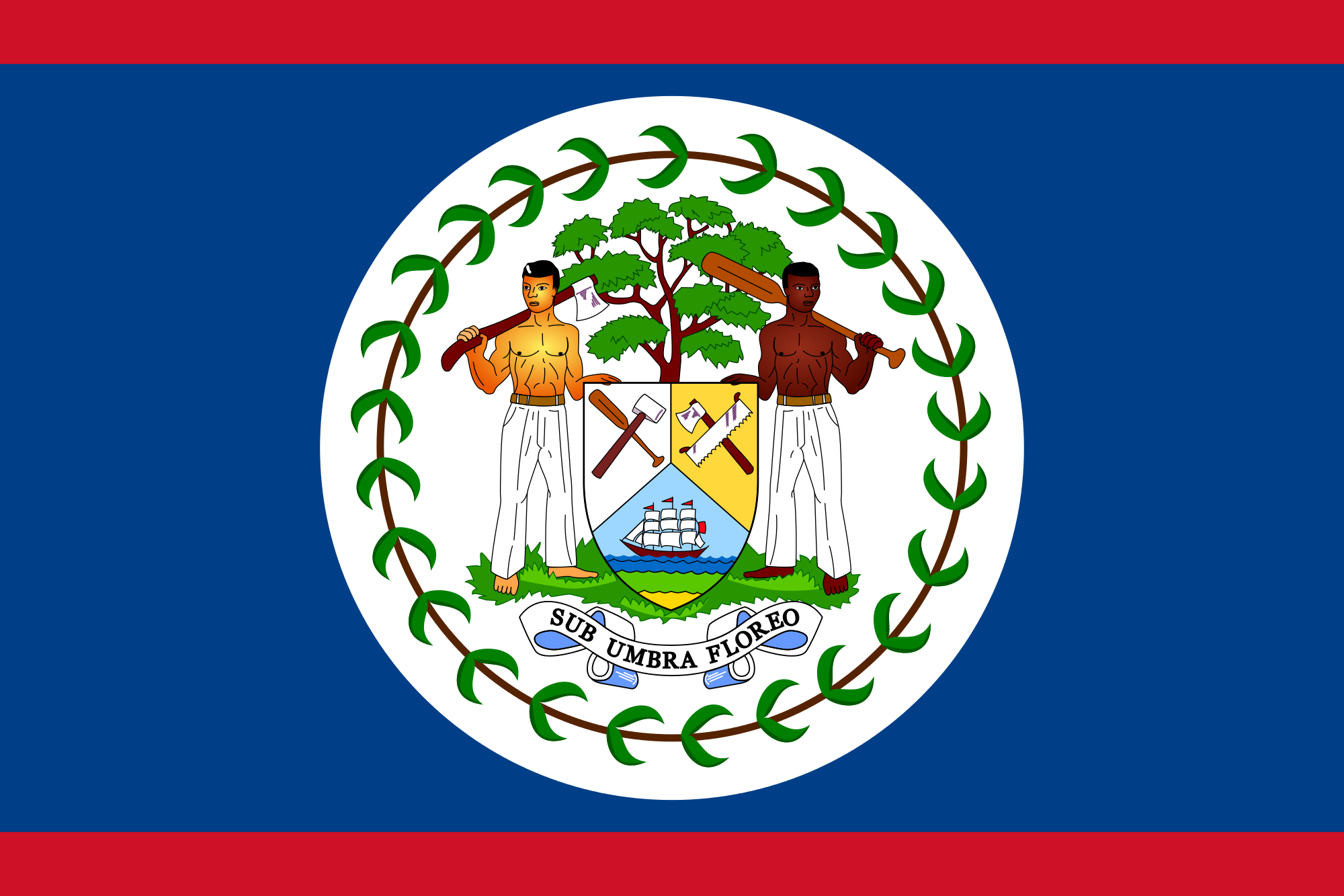 belize flag